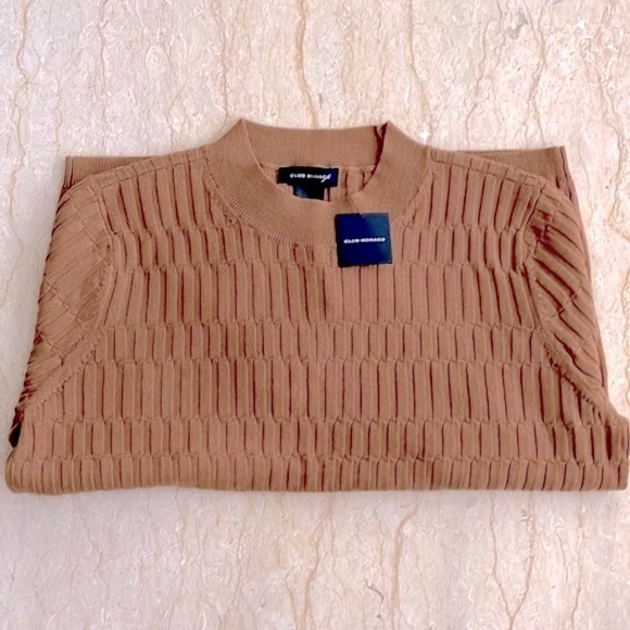 NWT Club Monaco Signature Ribbed Mock Neck Sweater. 100% Wool ❤️ - Picture 7 of 10